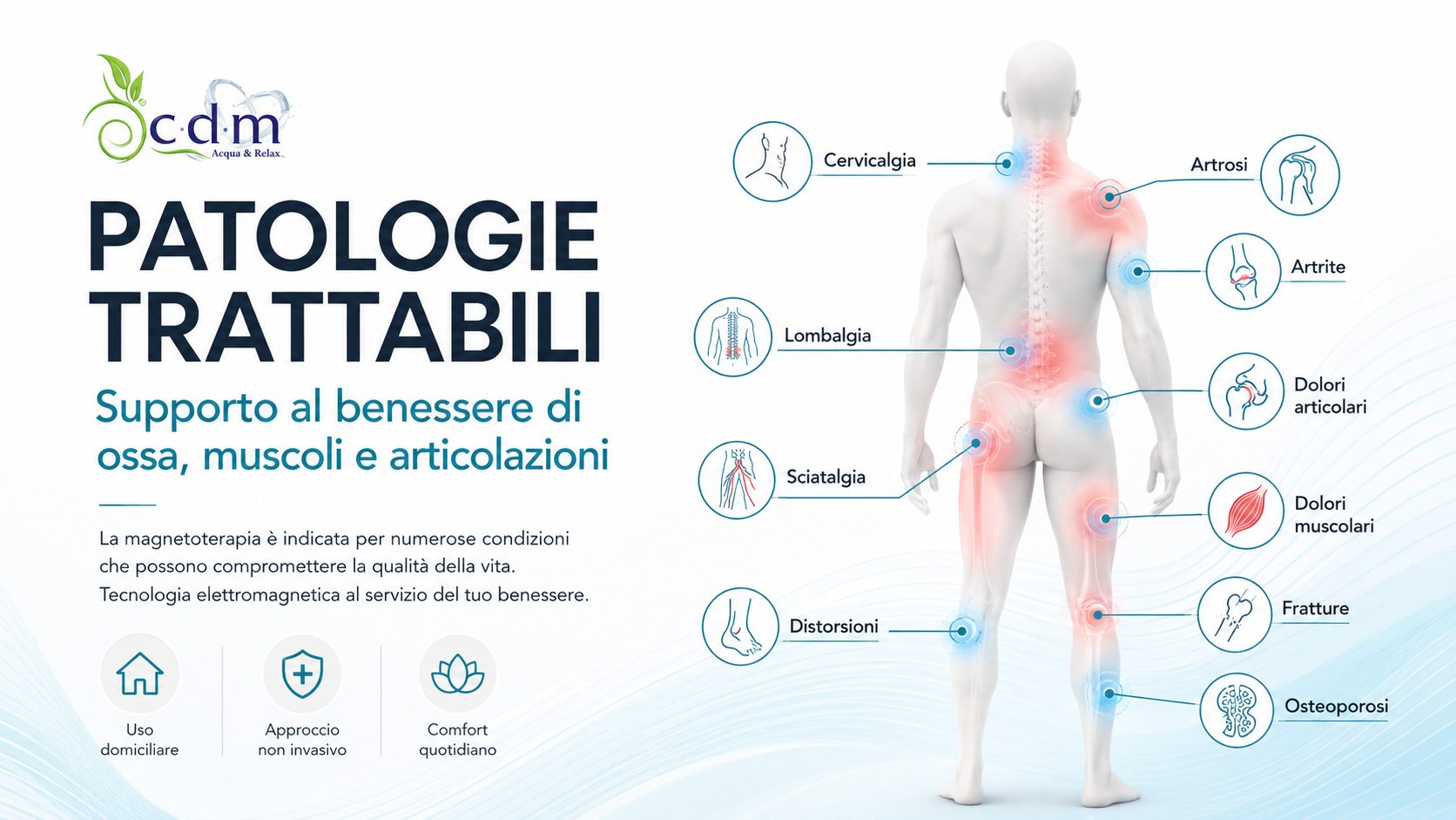 Zone del corpo interessate da dolori muscolari e articolari