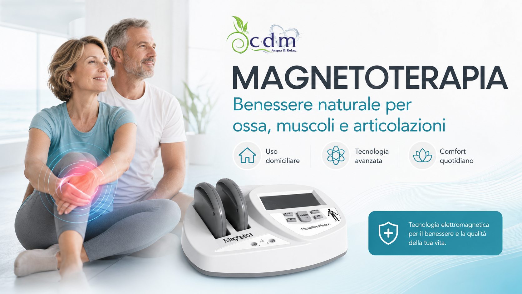 Magnetoterapia domiciliare per il benessere di ossa muscoli e articolazioni