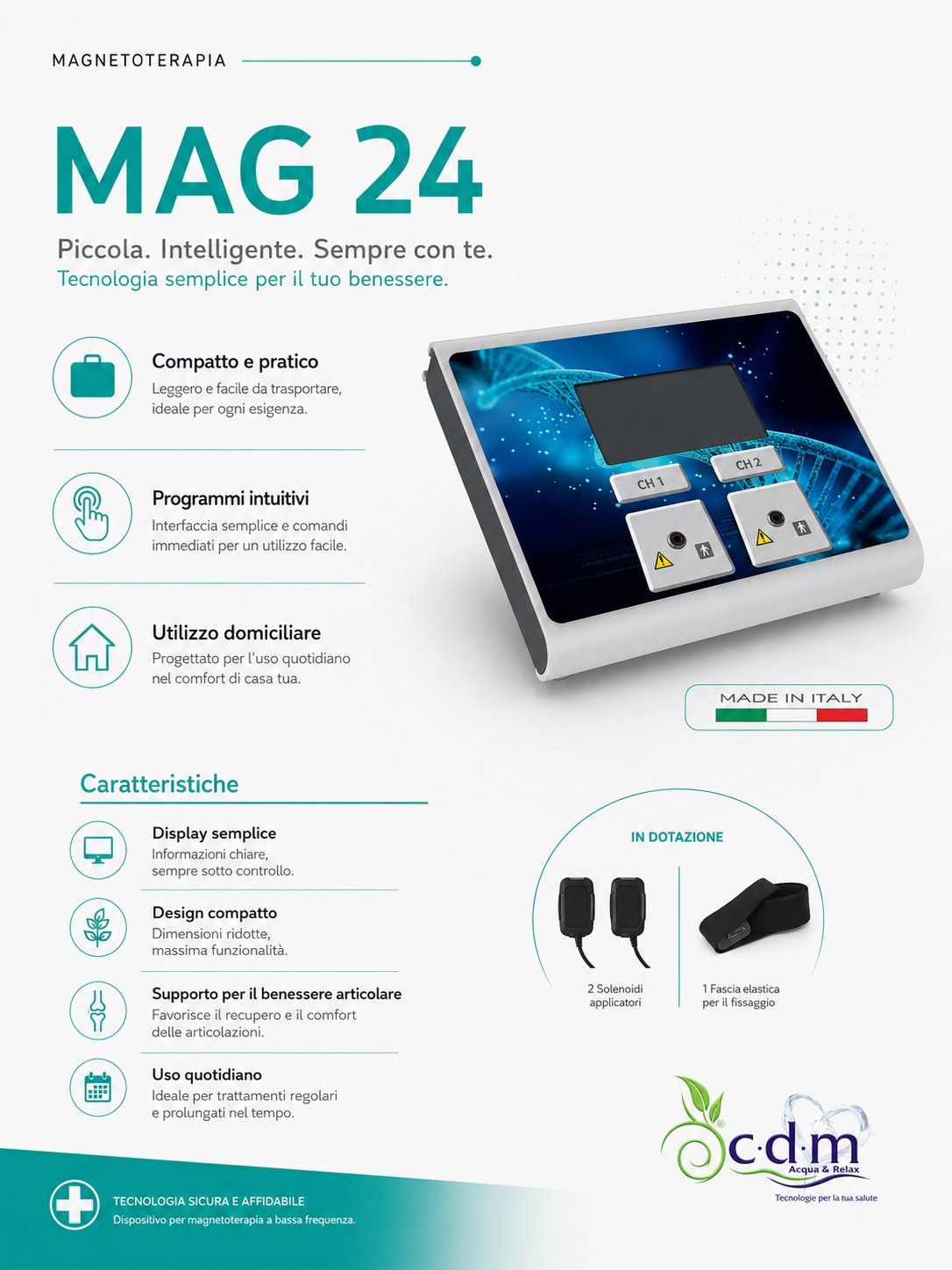 MAG 24 dispositivo compatto per magnetoterapia