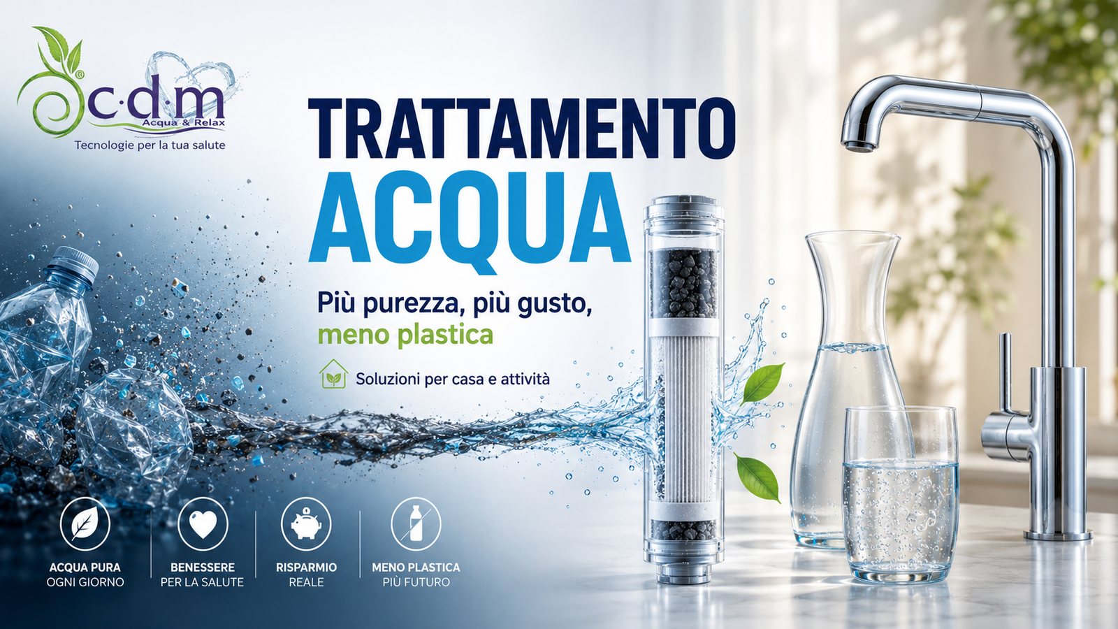Sistema per il trattamento dell'acqua domestica CDM